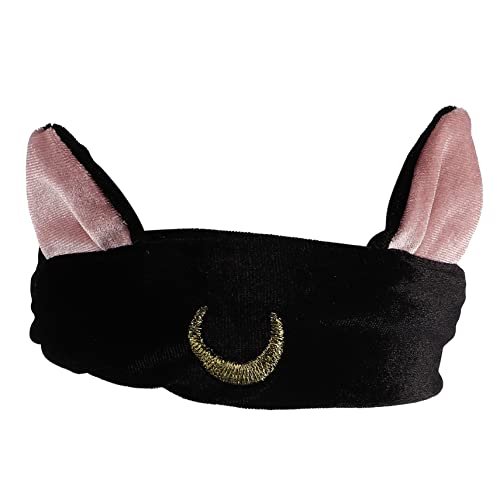 Stirnband mit Katzenohren Wasserabsorbierendes Haarband Make-up-Stirnband abschmink haarband make up haarband Gesichts-Make-up-Haarband elastisches Haarband für Zuhause Flanell MUSISALY von MUSISALY
