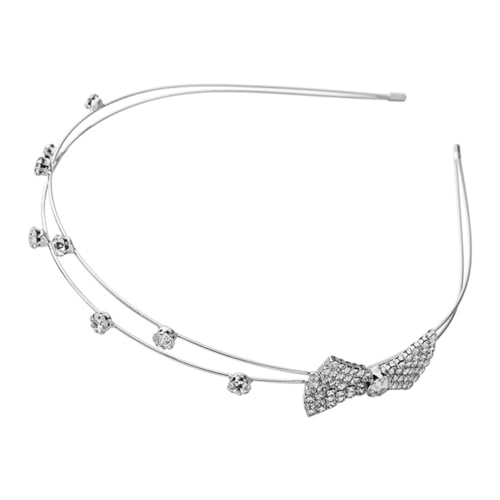 MUSISALY Strass-stirnband Für Frauen Kristall-haarband Party-zeremonie Geburtstags-haarband Hochzeit-schmuck Frisur-accessoire Mit Schleife von MUSISALY