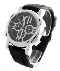Herren-Armbanduhr, Armband aus Silikon, Schwarz Herren-Armbanduhr, Armband aus Silikon, Schwarz von MUST AVENUE