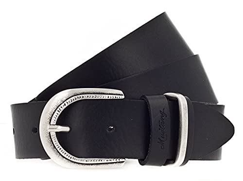 MUSTANG 35mm Leather Belt W105 Black von MUSTANG