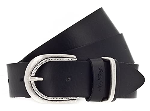 MUSTANG 35mm Leather Belt W95 Black von MUSTANG