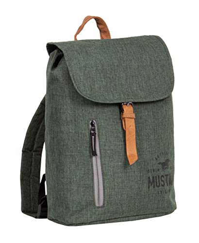 MUSTANG Austin Backpack Rucksack mit Klappe Grau von MUSTANG