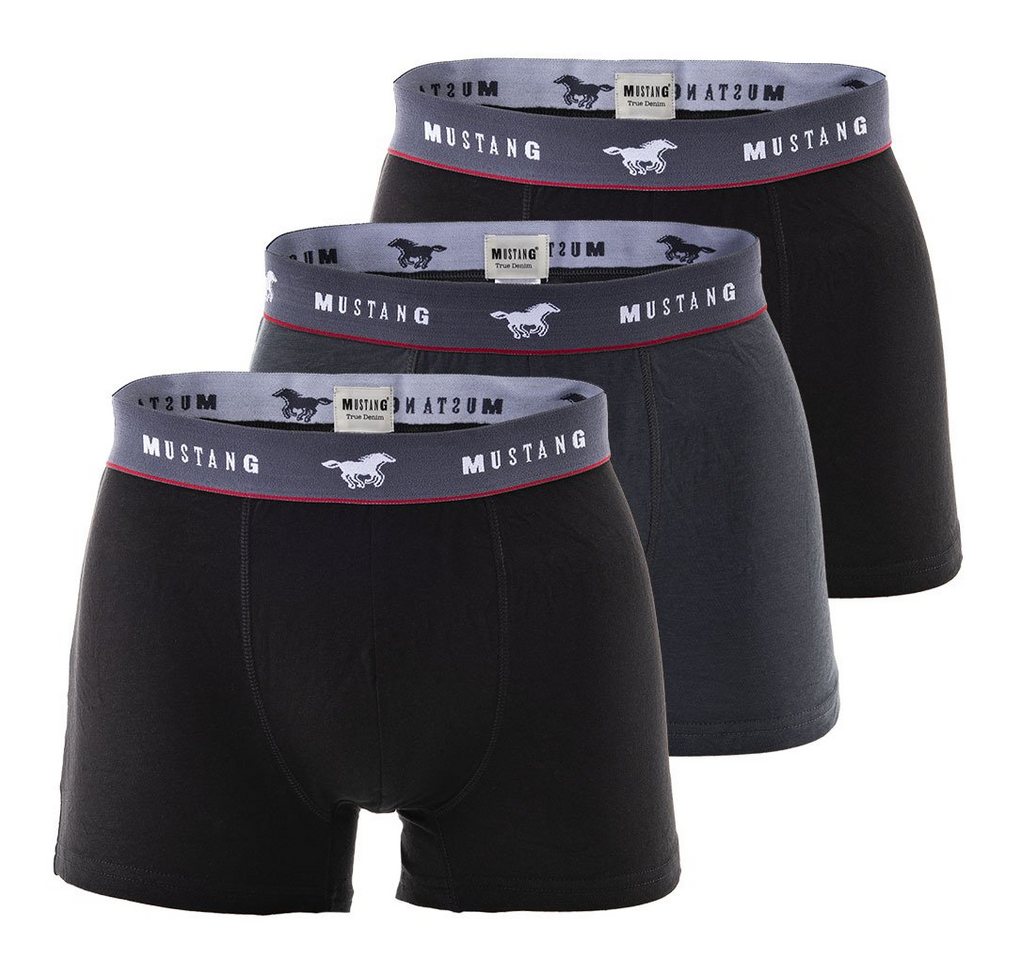 MUSTANG Boxer Herren Retroshorts 3er Pack - Boxershorts, Pants von MUSTANG