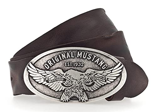 MUSTANG Classic Leather Belt W115 Dark Brown von Mustang