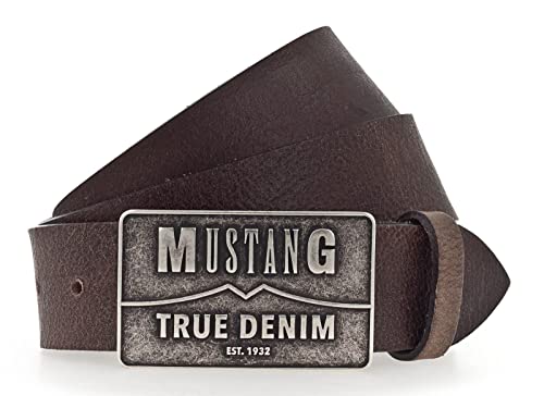 MUSTANG Classic Leather Belt W95 Dark Brown von Mustang