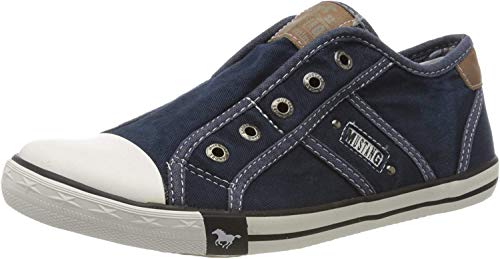 MUSTANG Damen 1099-401-800 Slip On Sneaker, Dunkelblau , 38 EU von MUSTANG