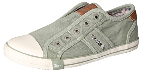 MUSTANG Damen 1099-409-750 Slip On Sneaker, pastellgruen, 37 EU von MUSTANG