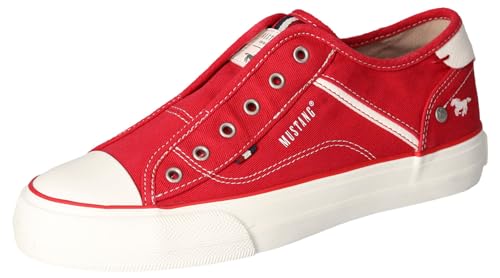 MUSTANG Damen 1272-401 Slip On Sneaker, Rot (rot 5_Rot), 37 EU von MUSTANG