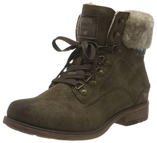 MUSTANG Damen 1295-609 Klassisch Stiefelette, Grün (oliv 77), 39 EU von MUSTANG