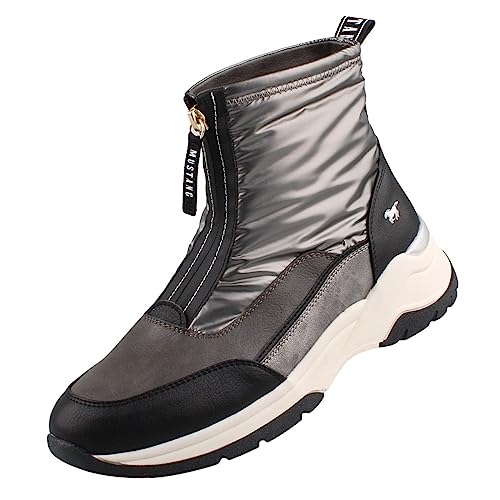 MUSTANG Damen Stiefeletten Grau, Schuhgröße:EUR 39 von MUSTANG