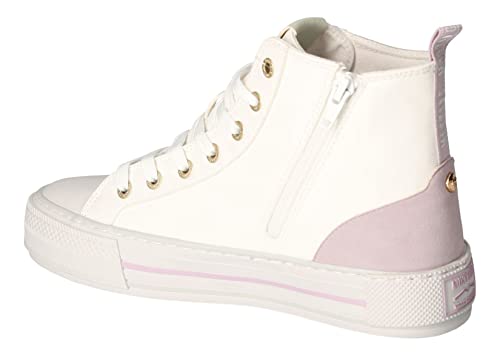 Mustang Damen 1457-502 High Top Sneaker, weiß/violett, 38 EU von MUSTANG