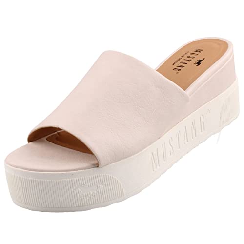 MUSTANG Damen Plateau-Pantoletten Beige/Ivory, Schuhgröße:EUR 40 MUSTANG Damen Plateau-Pantoletten Beige/Ivory, Schuhgröße:EUR 40 von MUSTANG