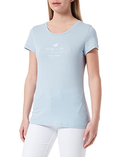 MUSTANG Damen Alexia C Print T-Shirt, Celestial Blue 5038, XS von MUSTANG