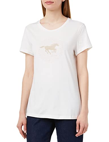 MUSTANG Damen Alexia C Print T-Shirt, Whisper White 2013, L von MUSTANG