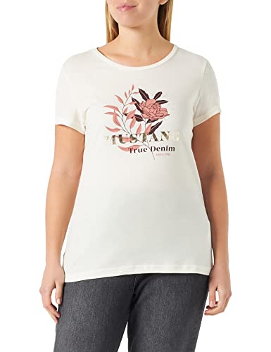 MUSTANG Damen Alexia C Print T-Shirt, Whisper White 2013, S von MUSTANG