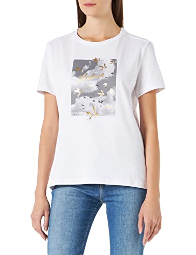 MUSTANG Damen Alina C Photoprint T-Shirt, General White 2045, M von MUSTANG