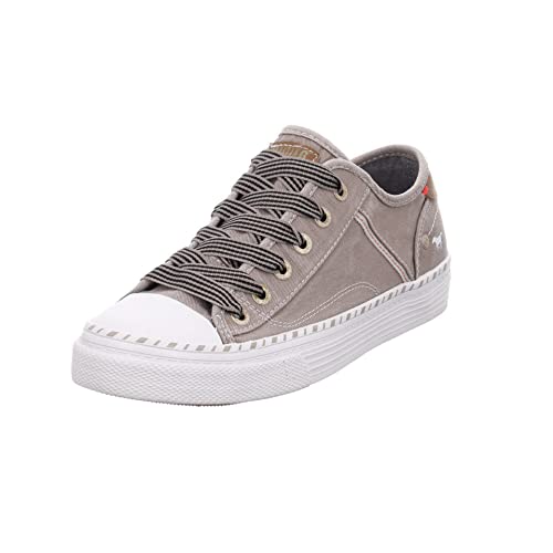 Mustang Damen Canvas Sneaker Grau, Schuhgröße:EUR 43 von Mustang