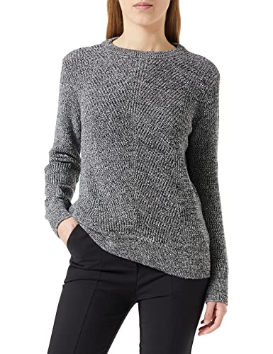 MUSTANG Damen Carla C Mouline Pullover, Black 4142, S von MUSTANG