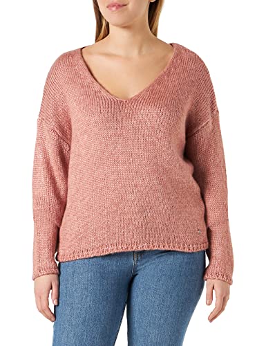 MUSTANG Damen Carla V Sweater Pullover, Ash Rose 8185, L von MUSTANG