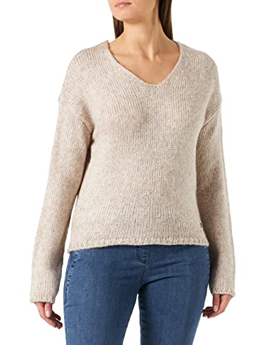 MUSTANG Damen Carla V Sweater Pullover, Humus 3266, L von MUSTANG