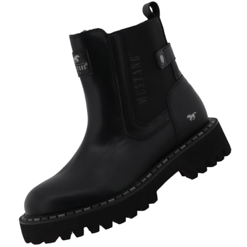 MUSTANG Damen Chelsea Boots Black EU 37 von MUSTANG