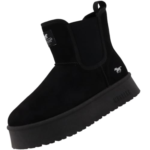 MUSTANG Damen Chelsea Boots Black EU 41 von MUSTANG