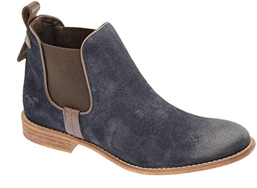 MUSTANG - Damen Chelsea Boots - Blau Schuhe in Übergrößen, Größe:43 von MUSTANG