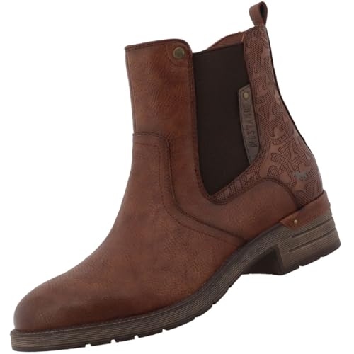 MUSTANG Damen Chelsea Boots Cognac EU 38 von MUSTANG