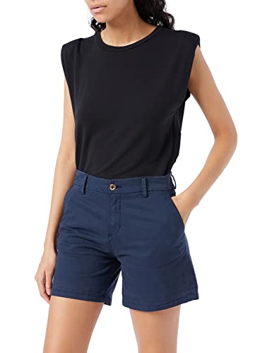 MUSTANG Damen Chino Jeans Chinoshorts, Dress Blues 5334, 32 von MUSTANG