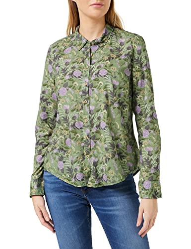 MUSTANG Damen Emma Cv AOP Bluse, Fieldflower Seaspray 12315, 38 von MUSTANG