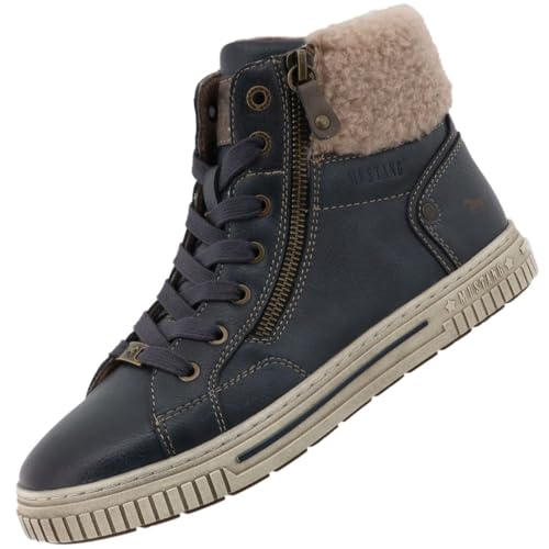 MUSTANG Damen High Top Sneaker Navy EU 45 von MUSTANG