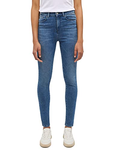 MUSTANG Damen Jeans Georgia Super Skinny Fit - Blau - Medium Blue Denim W24-W34, Größe:26W / 30L, Farbvariante:Medium Blue Denim 5000-682 von MUSTANG