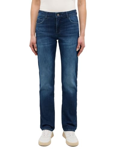 MUSTANG Damen Style Crosby Relaxed Straight Jeans, Dunkelblau 802, 32W x 34L von MUSTANG