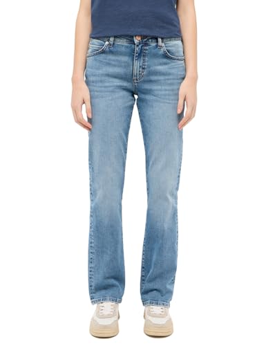 MUSTANG Damen Style Crosby Relaxed Straight Jeans, Blau, 42W / 30L EU von MUSTANG