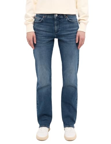 MUSTANG Damen Style Crosby Relaxed Straight Jeans, Mittelblau, 34W / 36L EU von MUSTANG