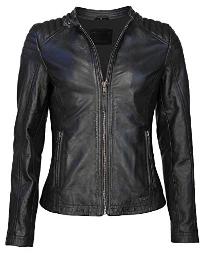 MUSTANG Damen Lederjacke 31019200 Black XXL von MUSTANG