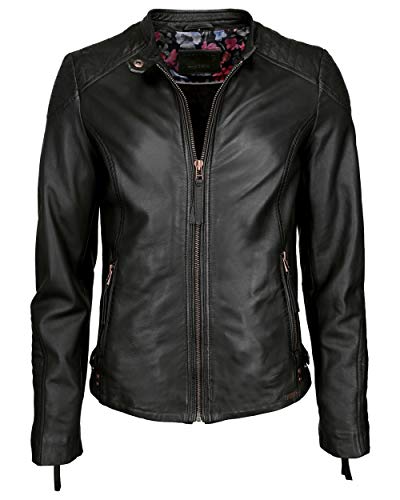 MUSTANG Damen Lederjacke 31019268 Schwarz L von MUSTANG