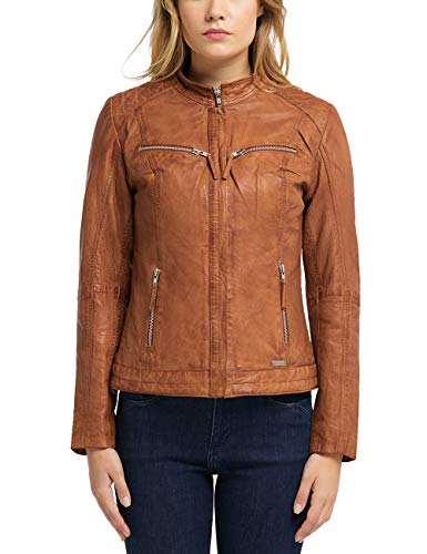 MUSTANG Damen Lederjacke Amilia Cognac XL von MUSTANG