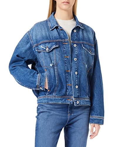 MUSTANG Damen Luise Denim Jeansjacke, Mittelblau 500, XS MUSTANG Damen Luise Denim Jeansjacke, Mittelblau 500, XS von MUSTANG