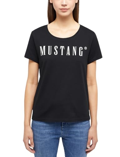 MUSTANG Damen Style Alma T-Shirt, Black 4142, L EU von MUSTANG
