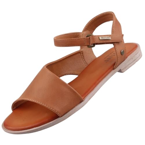 MUSTANG Damen Sandalen Cognac EU 45 von MUSTANG