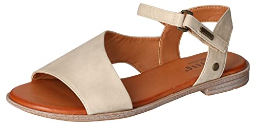 Mustang Damen 1388-801 Flache Sandale, Elfenbein, 39 EU Mustang Damen 1388-801 Flache Sandale, Elfenbein, 39 EU von MUSTANG