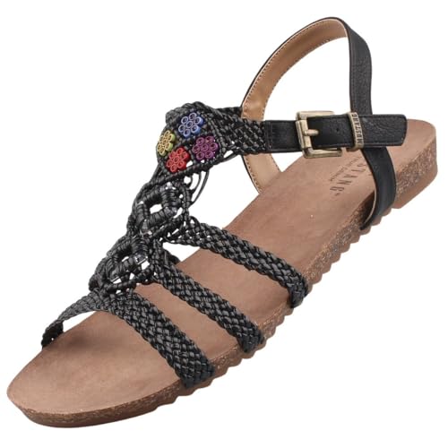 MUSTANG Damen Sandalen Schwarz EU 39 MUSTANG Damen Sandalen Schwarz EU 39 von MUSTANG