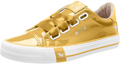 MUSTANG Damen Sneaker Gelb, Schuhgröße:EUR 39 von MUSTANG