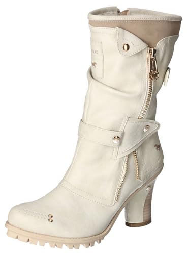 MUSTANG Damen Stiefelette, Ice/Gold, 37 EU von MUSTANG