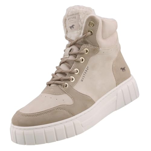 Mustang Damen Stiefelette Ivory EU 41 Ivory EU 41 von Mustang