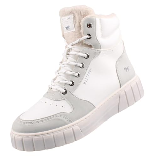 Mustang Damen Stiefeletten Weiß EU 38 Weiß EU 38 von Mustang