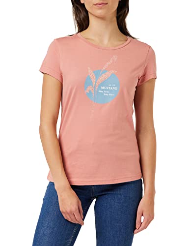 MUSTANG Damen Style Alexia C Print T-Shirt, Desert Sand 7261, XS von MUSTANG