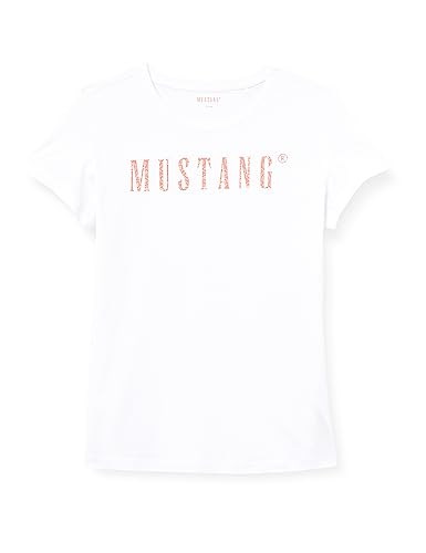 MUSTANG Damen Style Alexia C Print T-Shirt, General White 2045, XL von MUSTANG