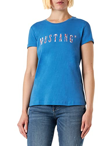 MUSTANG Damen Style Alexia C Print T-Shirt, Star Sapphire 5428, L von MUSTANG
